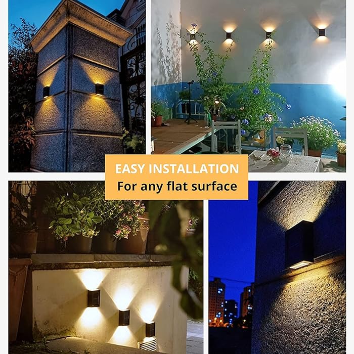 Solar Wall Light : Unique Up And Down Lights